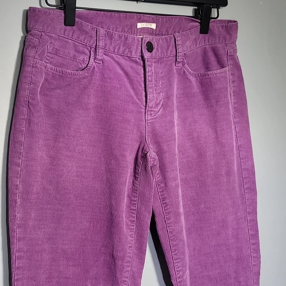 J. CREW Matchstick Lavender Pastel Goth Aesthetic Corduroy Straight Leg Pants